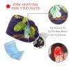 2-Pc,Nurse Scrub Caps,Scrub Hats with Buttons and Cotton Sweatband,Branch Green Leaf view 3