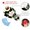2-Pc,Nurse Scrub Caps,Scrub Hats with Buttons and Cotton Sweatband,Yin Yang Avocado Egg Rose view 3