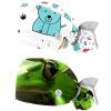 2-Pc,Gourd-Shaped Working Cap,Fisherman Hat with Buttons and Cotton Sweatband,Animal Tiger Koala Hand Drawing view 1
