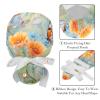 2-Pc,Gourd-Shaped Working Cap,Fisherman Hat with Buttons and Cotton Sweatband,Butterfly and Flowers Field view 4