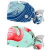2-Pc,Gourd-Shaped Working Cap,Fisherman Hat with Buttons and Cotton Sweatband,Blue Waves Abstract Ocean view 1