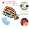 2-Pc,Gourd-Shaped Working Cap,Fisherman Hat with Buttons and Cotton Sweatband,Chinese Dragon Red view 3