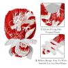 2-Pc,Gourd-Shaped Working Cap,Fisherman Hat with Buttons and Cotton Sweatband,Chinese Dragon Red view 4