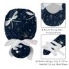 2-Pc,Nurse Scrub Caps,Scrub Hats with Buttons and Cotton Sweatband,Abstract Dragonfly view 4