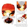2-Pc,Gourd-Shaped Working Cap,Fisherman Hat with Buttons and Cotton Sweatband,African Sunset Family Giraffe view 4