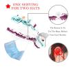 2-Pc,Nurse Scrub Caps,Scrub Hats with Buttons and Cotton Sweatband,Cute Animal Dog Paw Pattern view 3
