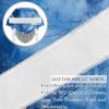 2-Pc,Nurse Scrub Caps,Scrub Hats with Buttons and Cotton Sweatband,Blue Marble Abstract Texture view 2