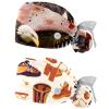 2-Pc,Gourd-Shaped Working Cap,Fisherman Hat with Buttons and Cotton Sweatband,Eagle American Flag Bird view 1