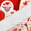 2-Pc,Gourd-Shaped Working Cap,Fisherman Hat with Buttons and Cotton Sweatband,Valentines Day Love Heart view 2