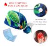 2-Pc,Gourd-Shaped Working Cap,Fisherman Hat with Buttons and Cotton Sweatband,Fish Jellyfish Cartoon Sea Turtle view 3