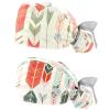 2-Pc,Nurse Scrub Caps,Scrub Hats with Buttons and Cotton Sweatband,Vintage Style Feather Arrow view 1