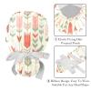 2-Pc,Nurse Scrub Caps,Scrub Hats with Buttons and Cotton Sweatband,Vintage Style Feather Arrow view 4