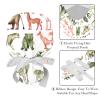 2-Pc,Gourd-Shaped Working Cap,Fisherman Hat with Buttons and Cotton Sweatband,Elephant Abstract Animal Pattern view 4