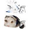 2-Pc,Gourd-Shaped Working Cap,Fisherman Hat with Buttons and Cotton Sweatband,Animal Art Floral Crane view 1