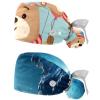 2-Pc,Nurse Scrub Caps,Scrub Hats with Buttons and Cotton Sweatband,Cartoon Bear Winter Balloon view 1
