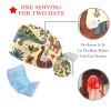 2-Pc,Nurse Scrub Caps,Scrub Hats with Buttons and Cotton Sweatband,Colored Abstract Fishes view 3