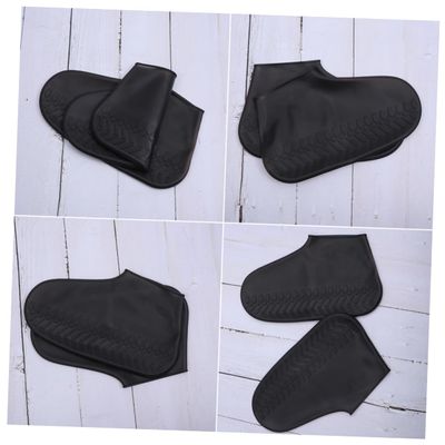 Outanaya 1pair Shoe for Adults Full Coverage Shoes Protector - Design Elastic Edging for Rainy Days Unisex Fit