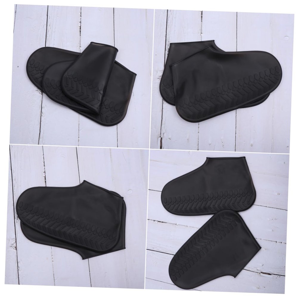 Outanaya 1pair Shoe for Adults Full Coverage Shoes Protector - Design Elastic Edging for Rainy Days Unisex Fit