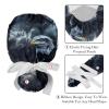2-Pc,Nurse Scrub Caps,Scrub Hats with Buttons and Cotton Sweatband,Eagle American Flag Cloudy Day view 4