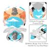 2-Pc,Nurse Scrub Caps,Scrub Hats with Buttons and Cotton Sweatband,Colorful Cats Paw view 4
