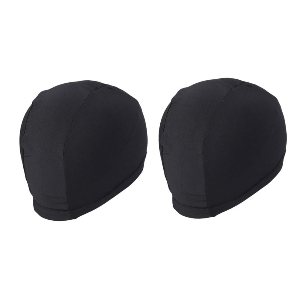 Outanaya Swim Cap for Long Hair Women Men Stretchable Polyester Comfort Fit Uv Protected