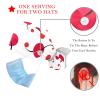 2-Pc,Nurse Scrub Caps,Scrub Hats with Buttons and Cotton Sweatband,Cherry Blossoms view 3