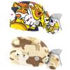 2-Pc,Gourd-Shaped Working Cap,Fisherman Hat with Buttons and Cotton Sweatband,Cats Penguin Rabbit Frog view 1