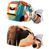 2-Pc,Nurse Scrub Caps,Scrub Hats with Buttons and Cotton Sweatband,Abstract People Face Geometry view 1