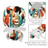 2-Pc,Nurse Scrub Caps,Scrub Hats with Buttons and Cotton Sweatband,Abstract People Face Geometry view 4
