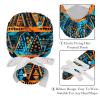 2-Pc,Nurse Scrub Caps,Scrub Hats with Buttons and Cotton Sweatband,Flower Africa Boho view 4