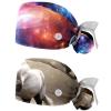 2-Pc,Nurse Scrub Caps,Scrub Hats with Buttons and Cotton Sweatband,Abstract Colorful Galaxy Pattern view 1