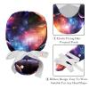 2-Pc,Nurse Scrub Caps,Scrub Hats with Buttons and Cotton Sweatband,Abstract Colorful Galaxy Pattern view 4