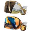 2-Pc,Nurse Scrub Caps,Scrub Hats with Buttons and Cotton Sweatband,African Grassland Elephant Animal view 1