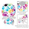 2-Pc,Gourd-Shaped Working Cap,Fisherman Hat with Buttons and Cotton Sweatband,Colorful Cartoon Animal Paw Print view 4