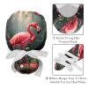 2-Pc,Gourd-Shaped Working Cap,Fisherman Hat with Buttons and Cotton Sweatband,Colorful Animal Flamingos Jungle Illustration view 4