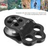 GLOGLOW Tree Climbing Pulley,Rock Hitch Climber Pulley Equipment with 3 Hole Side Plat Compact Climber Pulley for Downhill and Rescue, Default, GLOGLOW6o7xyv1450 view 3