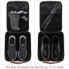 Travel Shoe Bag,Waterproof Portable Organizer Storage Shoe Pouch,Flamingo and Leaves Banana view 2
