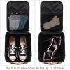 Travel Shoe Bag,Waterproof Portable Organizer Storage Shoe Pouch,Flamingo and Leaves Banana view 3