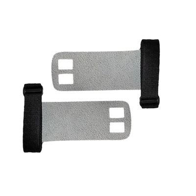 Outanaya Cow Leather Gloves Protector Training Gloves for Gymnastics Weight Lifting Grip Enhancer (Grey)