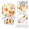 2-Pc,Nurse Scrub Caps,Scrub Hats with Buttons and Cotton Sweatband,Animals Bunny Fox Birthday view 4