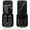 Travel Shoe Bag,Waterproof Portable Organizer Storage Shoe Pouch,Schnauzer Dog Yoga view 2