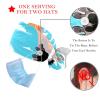 2-Pc,Nurse Scrub Caps,Scrub Hats with Buttons and Cotton Sweatband,Cartoom Cat Pink Lines view 3