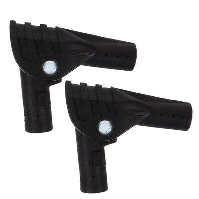 balacoo 2Pcs Adapter Portable fold Repair Outdoor Components Tent Parts Connector Plastic Tent Tent Supplies Automatic Suite Camping Folding Joint for Tent Support Rod, 8.50X3.00X1.00CM, Black