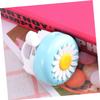 balacoo Funny Chrysanthemum Bike Bell for Boy Girl Blue and White Handle Bar Bell Easy to Install Cycling Ring Alarm with Clear Tone Design for Boy Girl Bicycles view 3