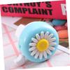 balacoo Funny Chrysanthemum Bike Bell for Boy Girl Blue and White Handle Bar Bell Easy to Install Cycling Ring Alarm with Clear Tone Design for Boy Girl Bicycles view 4