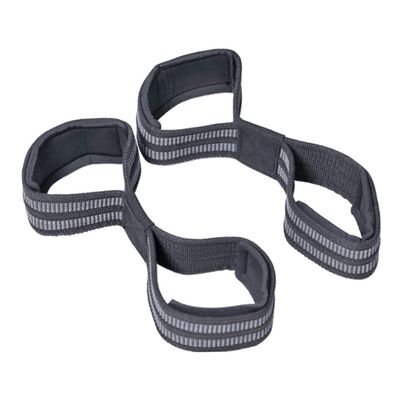 LIOOBO 2pcs Weightlifting Wrist Straps Durable Figure Eight Deadlift Straps for Enhanced Grip Support Weight Training Bodybuilding and Fitness for Men Women