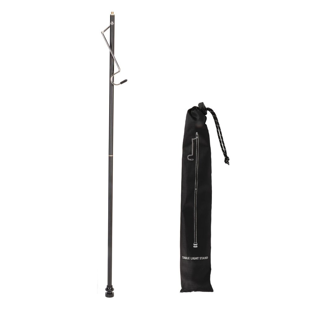 Portable Aluminum Alloy Folding Camping Lantern Stand with Storage Bag, Detachable Design for IGT Tables