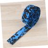 balacoo Camouflage Blue and Black Pu Leather Handlebar Tape Lightweight Non-Slip Design for Mountain Bikes Comfort Focused Eva Material for Cycling Enthusiasts view 2