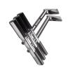 Swimming Pool Dock Ladder Marine Yacht Stainless Steel Dual Vertical Dive Ladder, 3-Step Marine Telescopic Folding Yacht Ladder for Pontoon/Deck/Ships, Load 150kg/330lbs view 1
