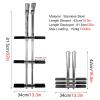 Swimming Pool Dock Ladder Marine Yacht Stainless Steel Dual Vertical Dive Ladder, 3-Step Marine Telescopic Folding Yacht Ladder for Pontoon/Deck/Ships, Load 150kg/330lbs view 3